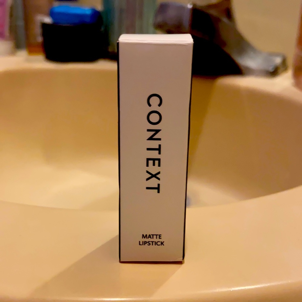 Context matte lipstick.